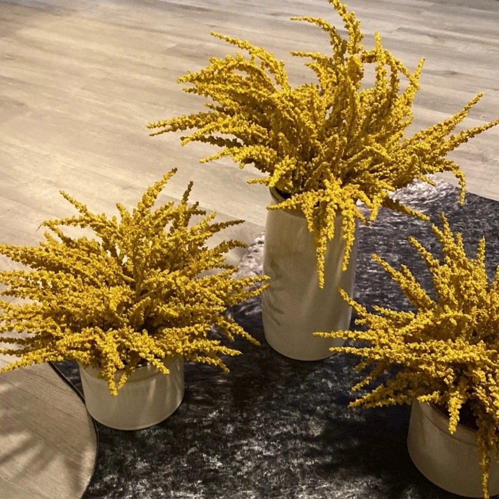 💛Threshold Goldenrod Arrangement•Set of 3•Home Decor💛